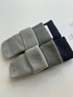 Носочки махрові НМ поштучно (зелені-графіт) 0-3 1167722001002 фото